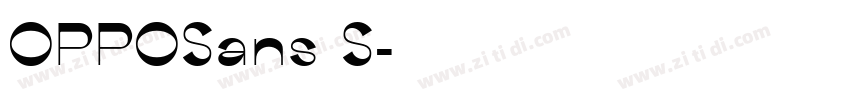 OPPOSans S字体转换